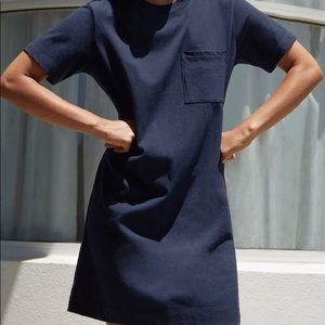 NWT Everlane The Weekend Tee Dress Black size Sm